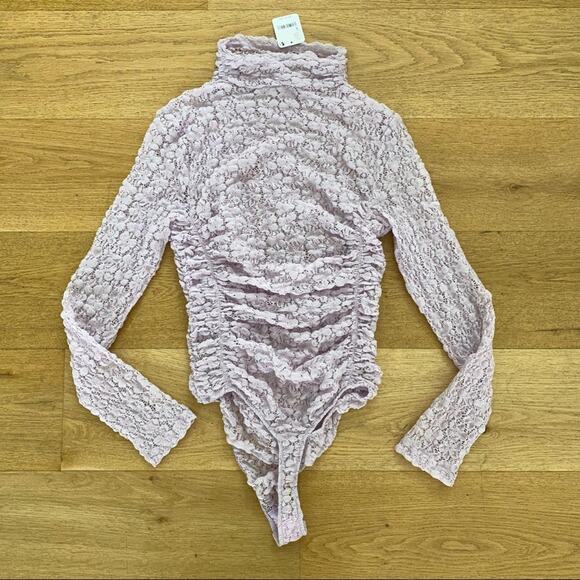 Free People Day N Night Lace Bodysuit in Lilac - Picture 7 of 8